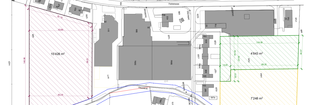 Situationsplan Einzonungsflächen vom 21.04.2022